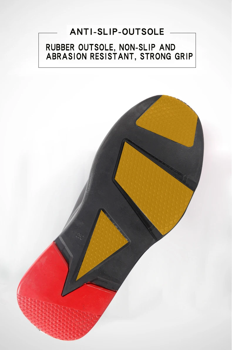 Men's Safety Shoes, Anti-Smash and Anti-Stab, Lightweight and Breathable Protective Shoes for Construction Site Work