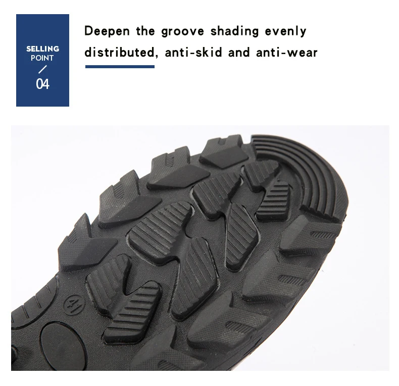 Men's Safety Shoes, Anti-Smash and Anti-Stab, Lightweight and Breathable Protective Shoes for Construction Site Work